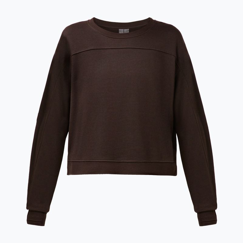 Dámská mikina Sweaty Betty After Class Yoke Crop espresso brown 6