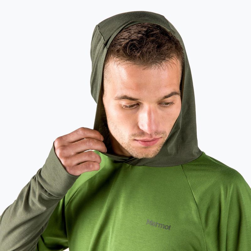 Pánská treková mikina Marmot Crossover zelená M1257619573S 5