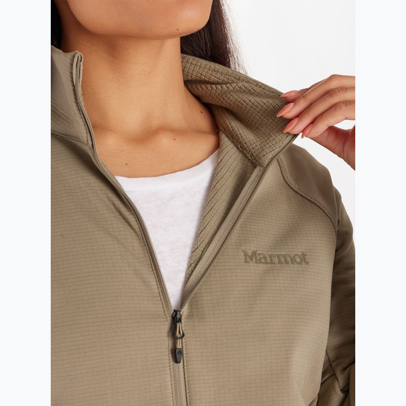 Dámská fleecová mikina Marmot Leconte Hoodless Fleecevetiver 5