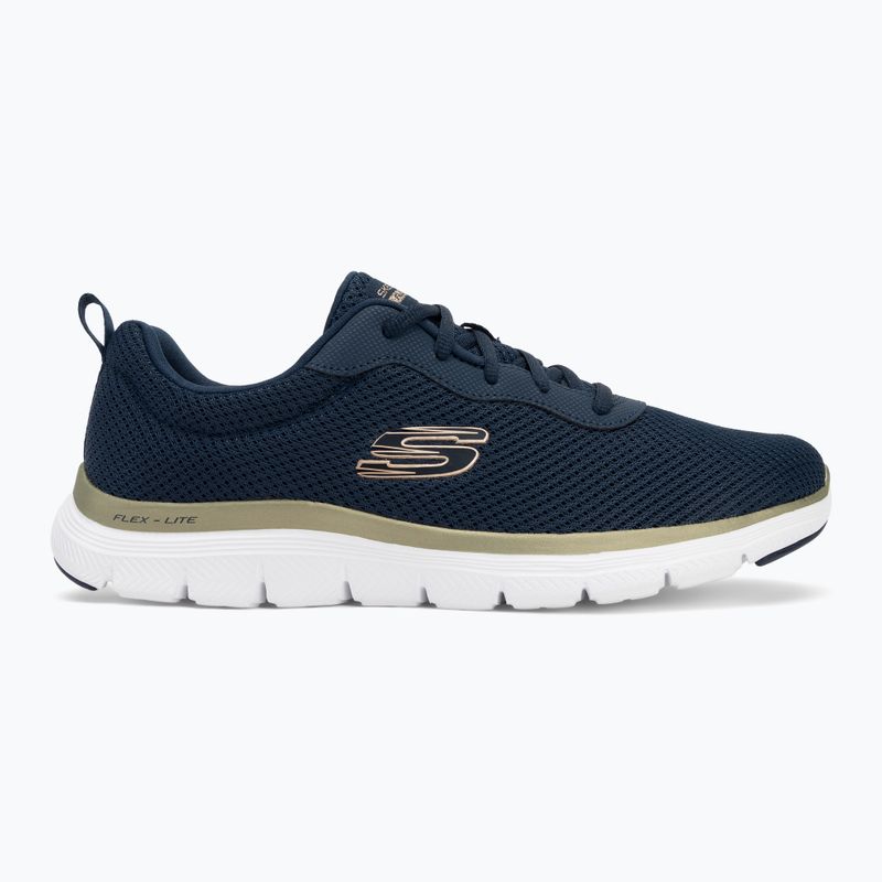 Dámské boty SKECHERS Flex Appeal 4.0 Brilliant View navy/gold 2
