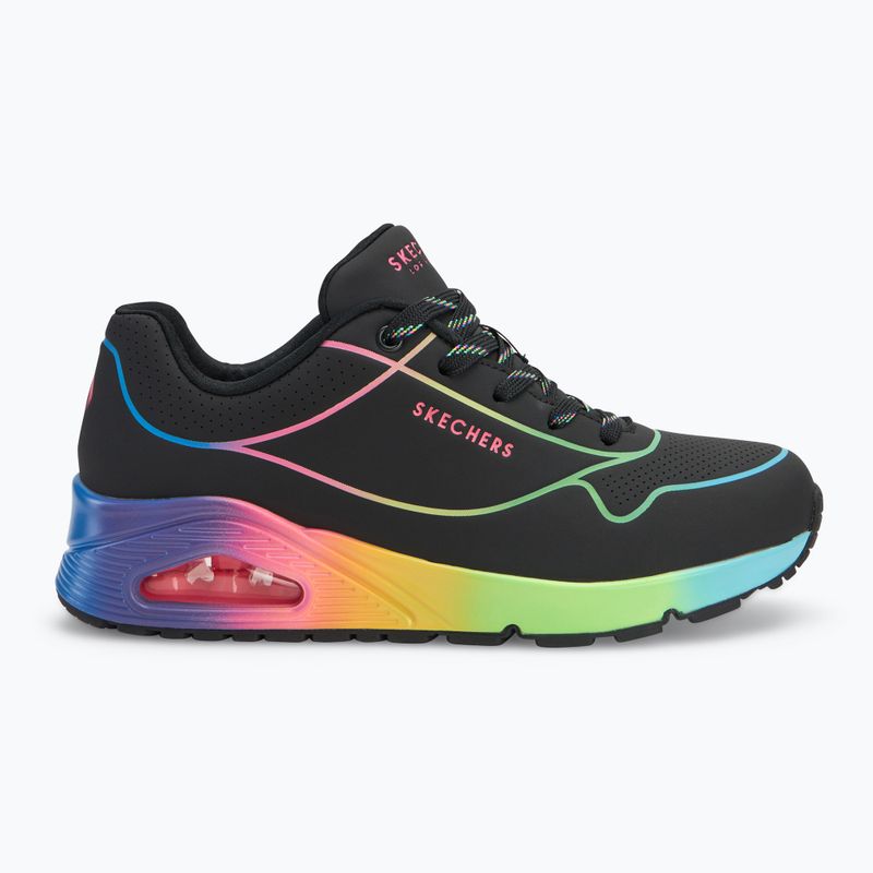 Dámské boty SKECHERS Uno Pop Of Sunshine black/multi neon 2