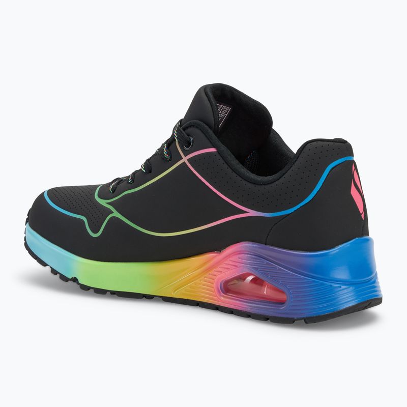 Dámské boty SKECHERS Uno Pop Of Sunshine black/multi neon 3