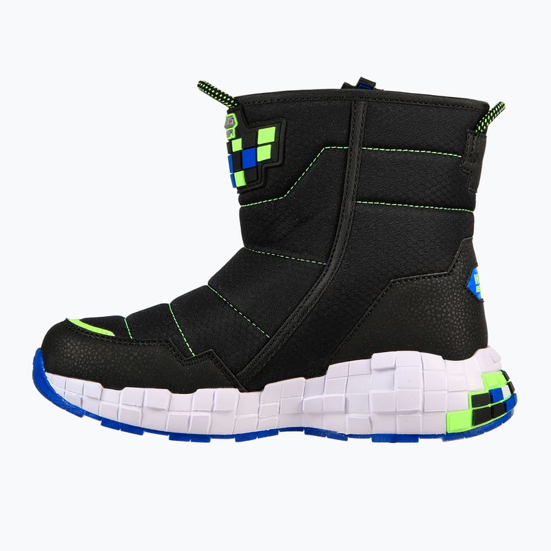 Dětské trekové boty SKECHERS Mega-Craft Cuboforce black/blue/lime 3