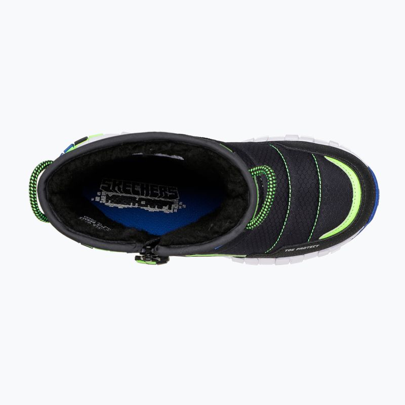 Dětské trekové boty SKECHERS Mega-Craft Cuboforce black/blue/lime 5