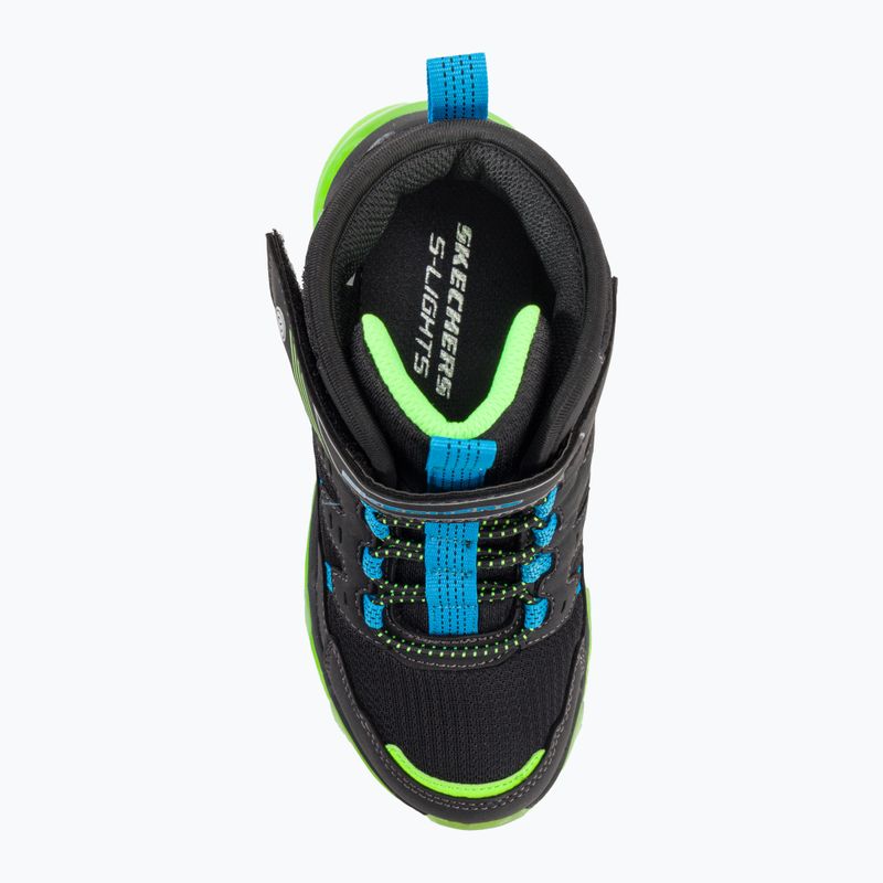 Dětské boty SKECHERS Mega-Surge Flash Breeze black/blue/lime 6