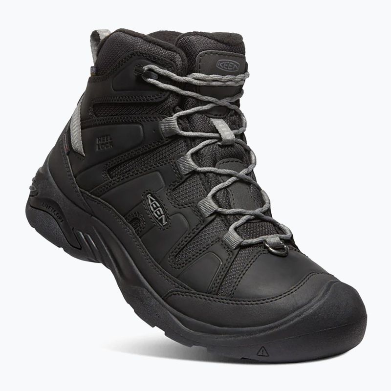 Pánské turistické boty KEEN Circadia Mid Polar black/steel grey 8