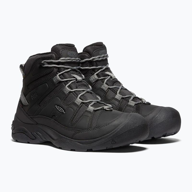 Pánské turistické boty KEEN Circadia Mid Polar black/steel grey 10