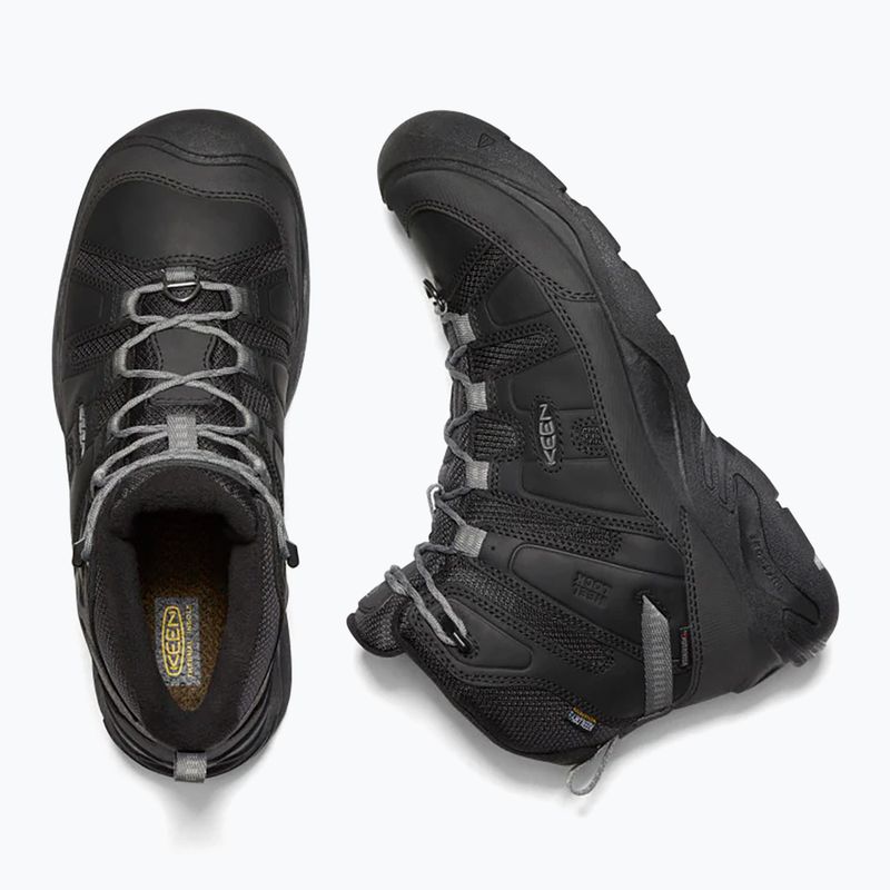 Pánské turistické boty KEEN Circadia Mid Polar black/steel grey 11