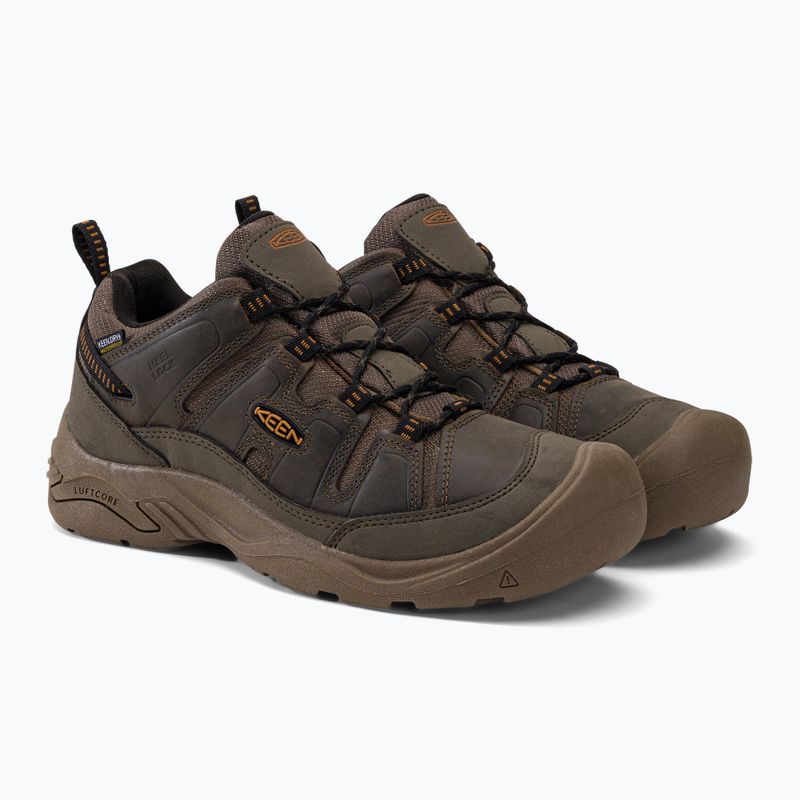 KEEN Circadia WP pánské trekové boty hnědé 1027259 4
