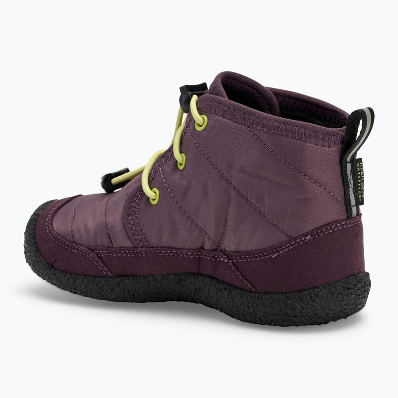 Dětské boty KEEN Howser II Chukka WP plum perfect/daiquiri green 3