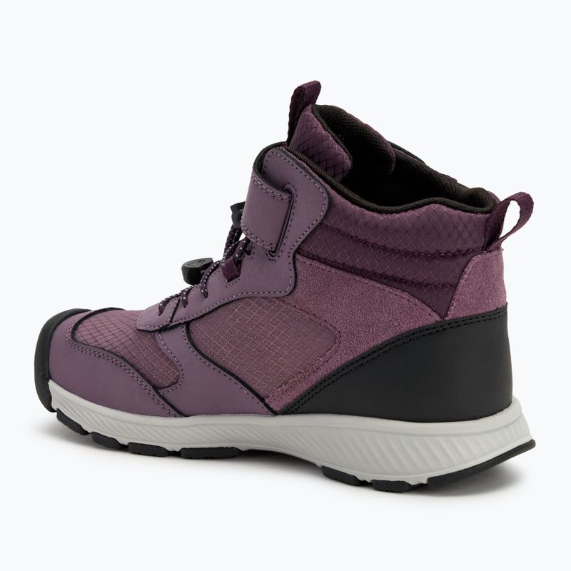 Dětské turistické boty KEEN Skua Mid WP JR black plum/plum perfect 3