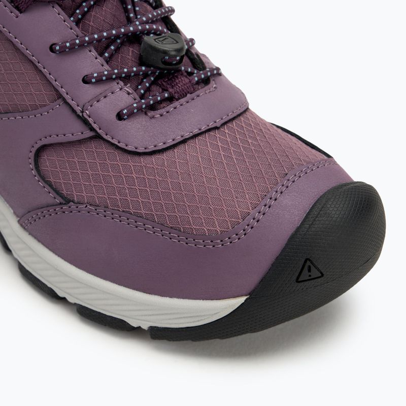 Dětské turistické boty KEEN Skua Mid WP JR black plum/plum perfect 7