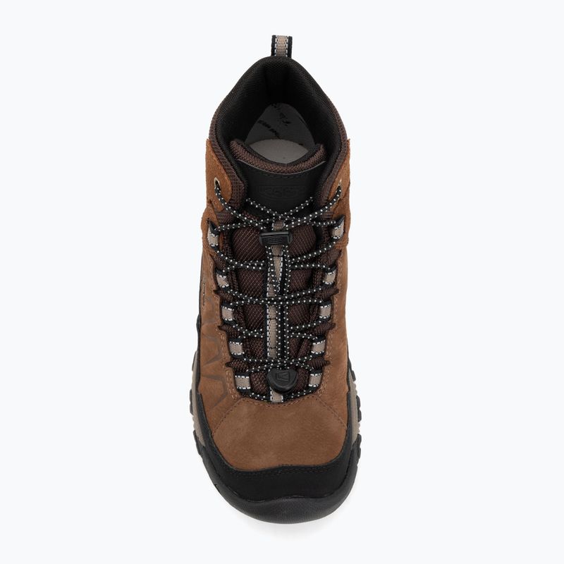 Dětské trekingové boty KEEN Targhee IV Mid Waterproof bison/brindle 5