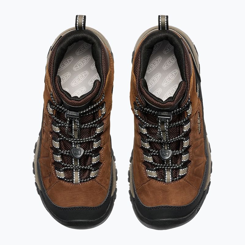 Dětské trekingové boty KEEN Targhee IV Mid Waterproof bison/brindle 10