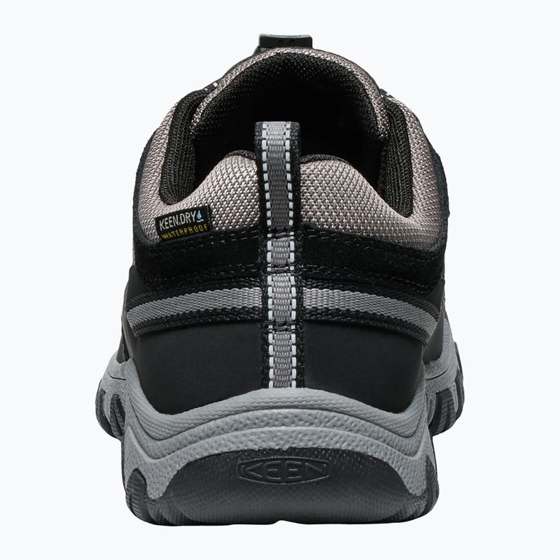 Dětské trekingové boty KEEN Targhee IV Low Waterproof black/steel grey 5