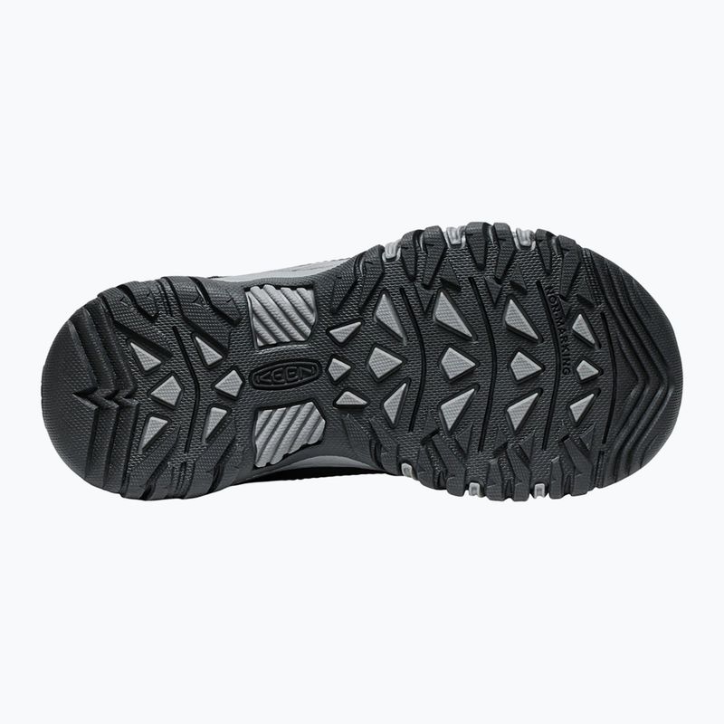 Dětské trekingové boty KEEN Targhee IV Low Waterproof black/steel grey 7