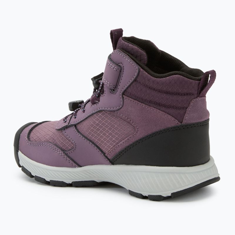 Dětské turistické boty KEEN Skua Mid WP black plum/plum perfect 3