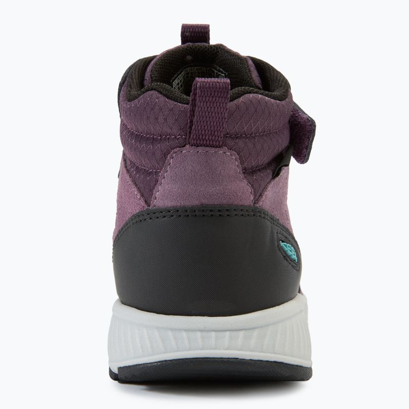 Dětské turistické boty KEEN Skua Mid WP black plum/plum perfect 6