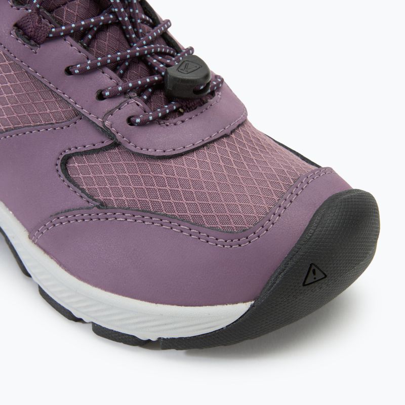 Dětské turistické boty KEEN Skua Mid WP black plum/plum perfect 7