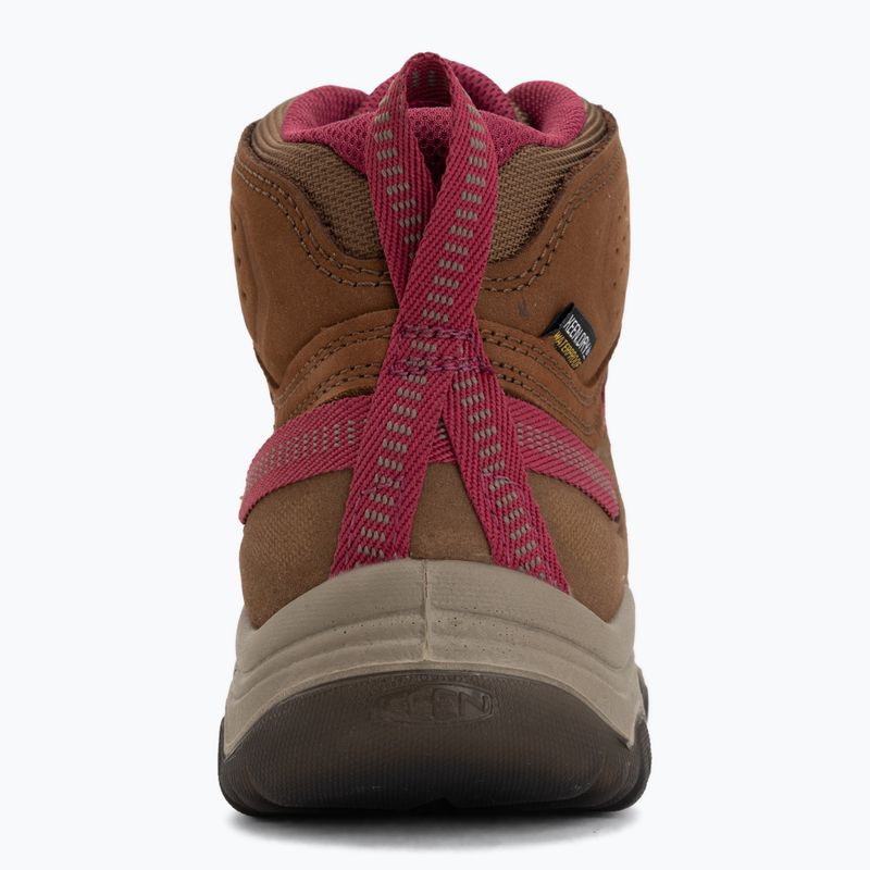 Dámské trekové boty KEEN Targhee IV Mid Wp bison/beaujolais 6