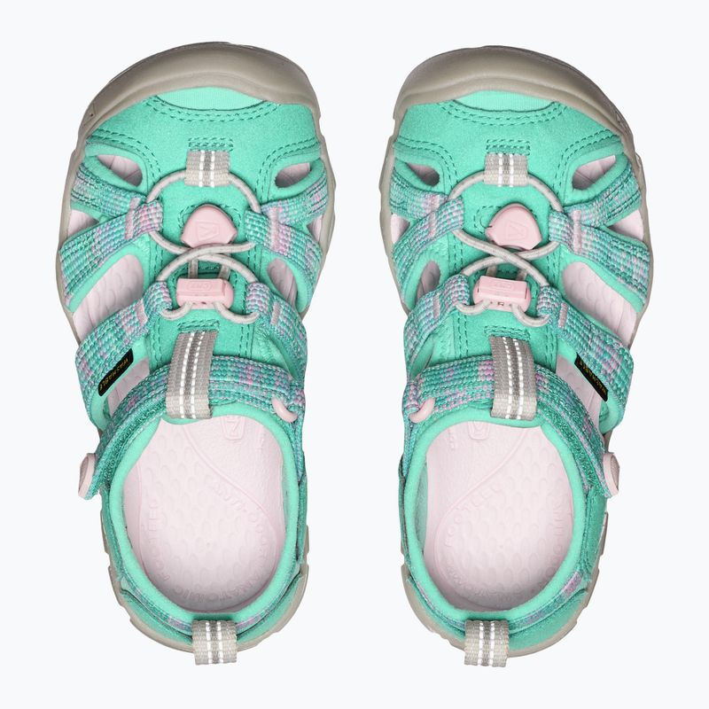 Dětské sandály KEEN Seacamp II CNX aqua/giggle pink 5