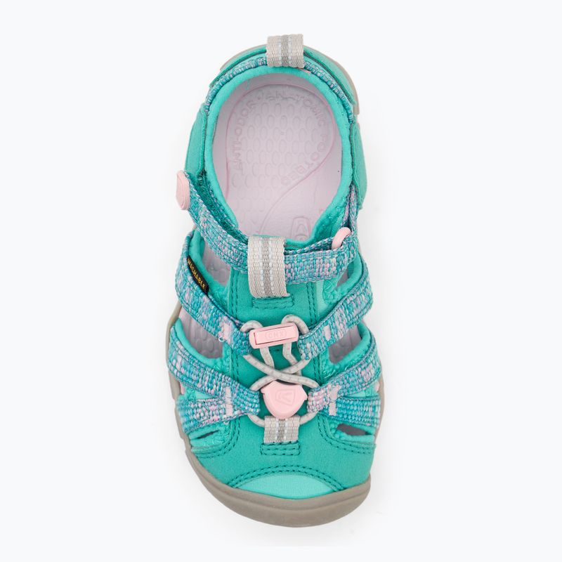 Dětské sandály KEEN Seacamp II CNX aqua/giggle pink 5