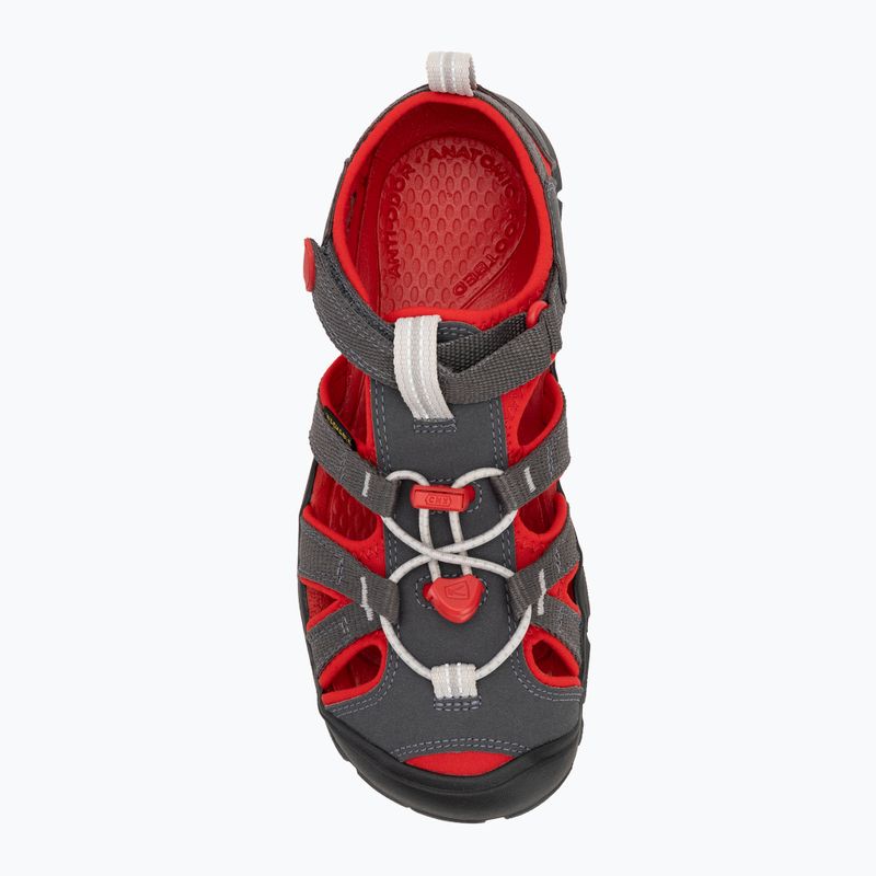 Juniorské sandály KEEN Seacamp II CNX magnet/ red carpet 5