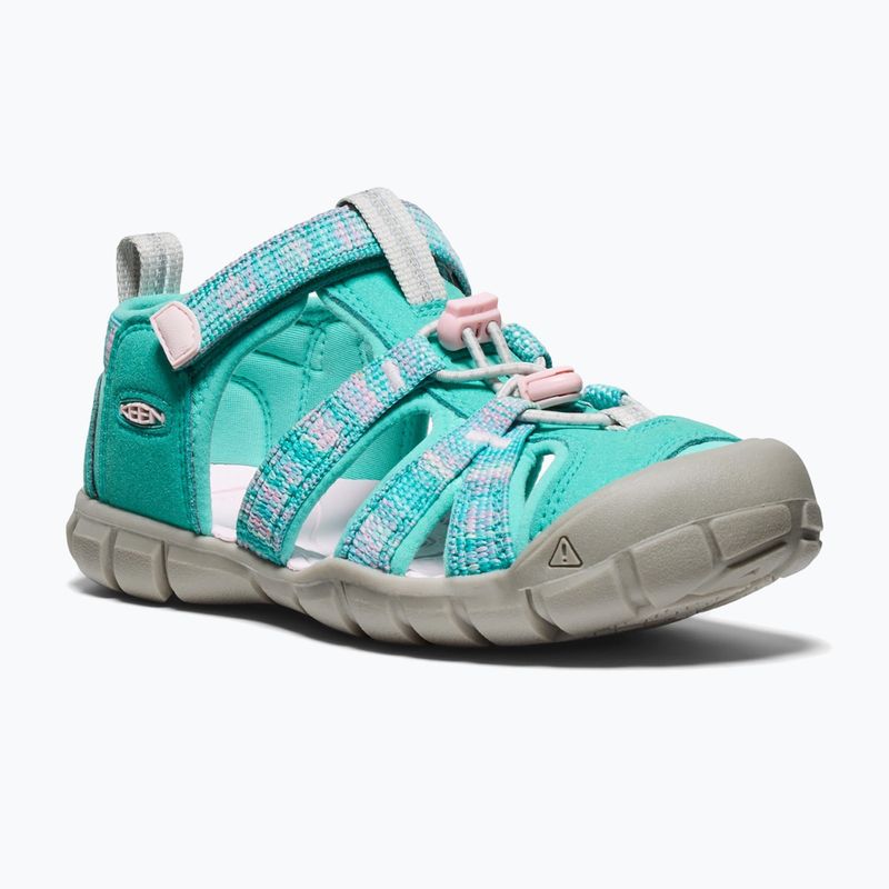Juniorské sandály KEEN Seacamp II CNX bright aqua/giggle pink 8