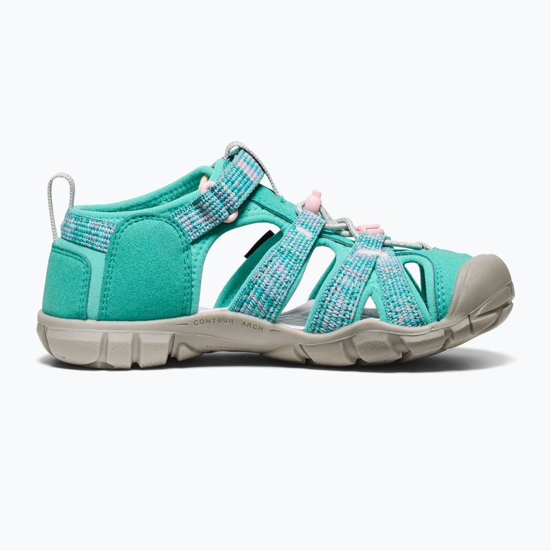 Juniorské sandály KEEN Seacamp II CNX bright aqua/giggle pink 10