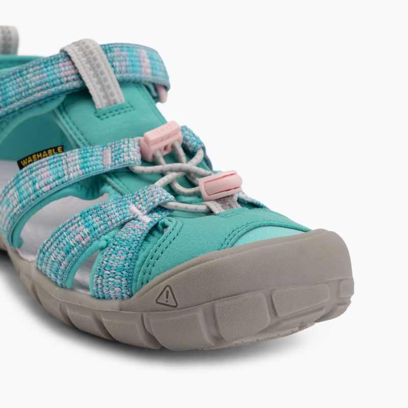 Juniorské sandály KEEN Seacamp II CNX bright aqua/giggle pink 7