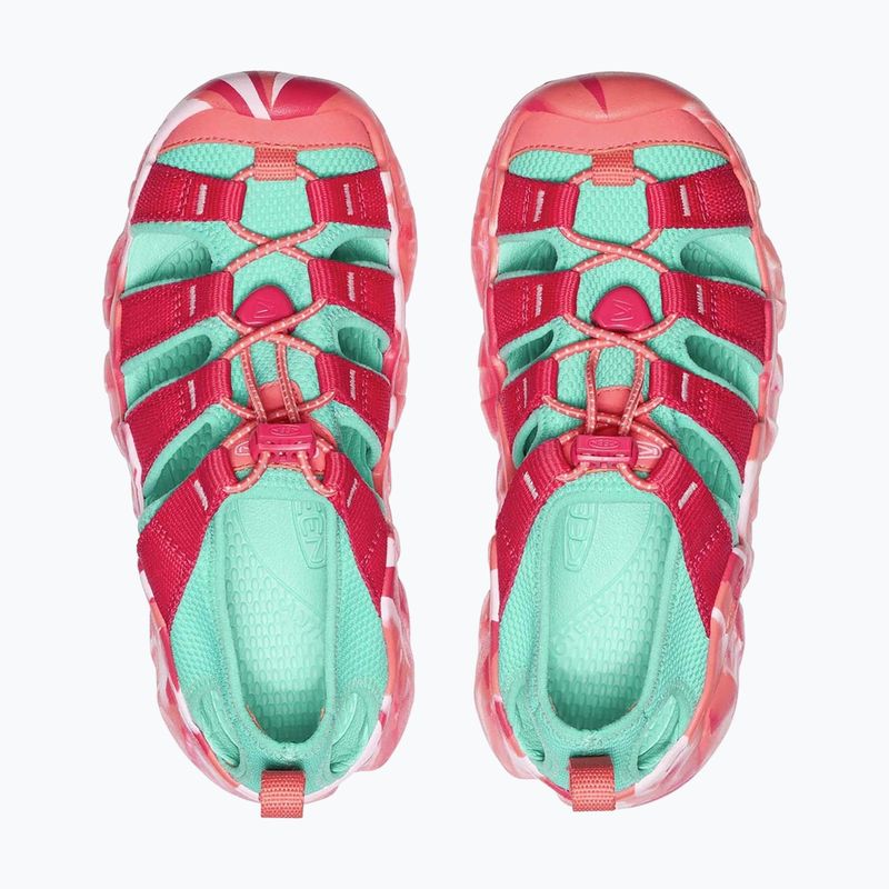 Dětské sandály KEEN Hyperport H2 raspberry/pool blue 5