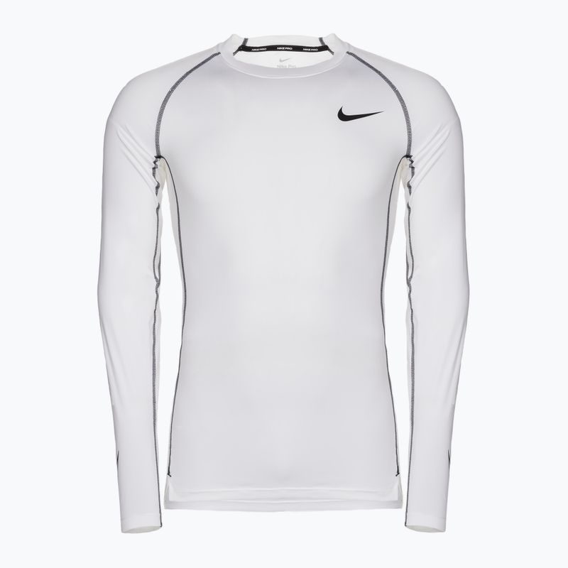 Pánský tréninkový longsleeve Nike Pro Dry-Fit Tight Top bílý DD1990-100