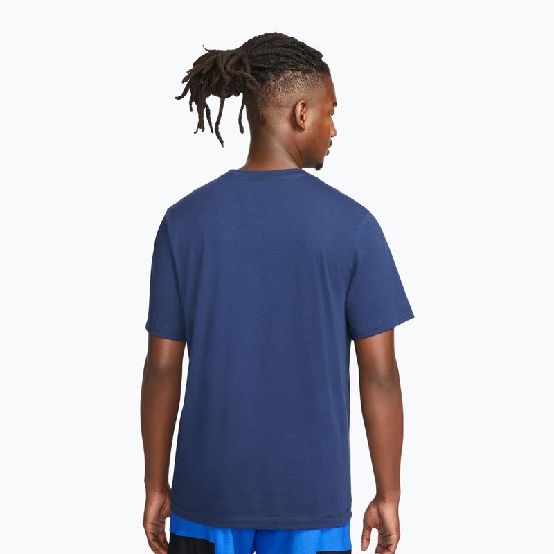Pánské tričko na lezení Jordan Jumpman Box midnight navy/white 3