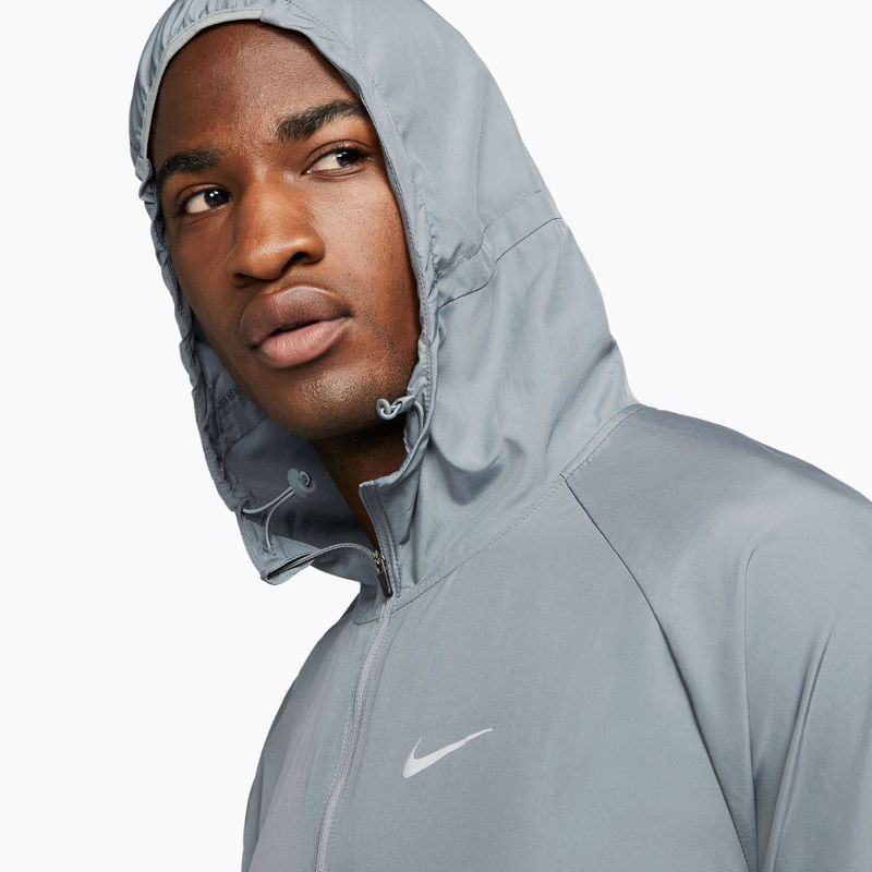 Pánská běžecká bunda Nike Repel Miler smoke grey/smoke grey 4