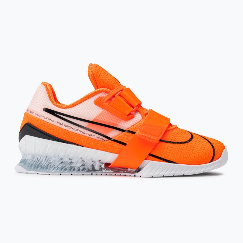 Vzpěračská obuv Nike Romaleos 4 oranžová/černá/bílá 2