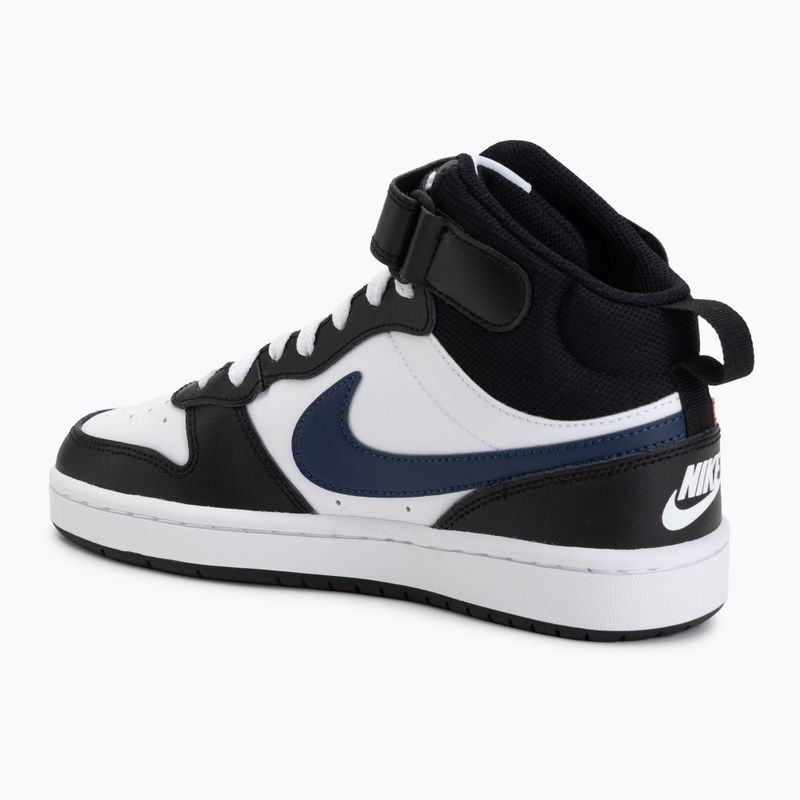 Dětské tenisky Nike Court Borough Mid 2 white/white/black/university red 3