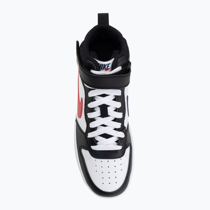 Dětské tenisky Nike Court Borough Mid 2 white/white/black/university red 5