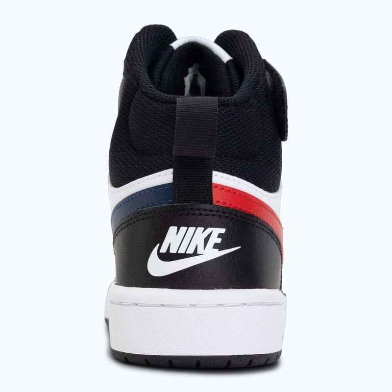 Boty  Nike Court Borough Mid 2 white/white/black/university red 6