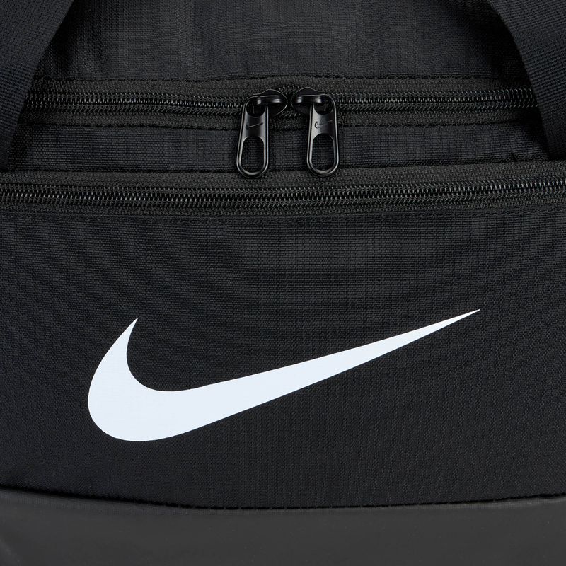 Sportovní taška Nike Brasilia 9.5 Duffle 25 l black/black/white 4