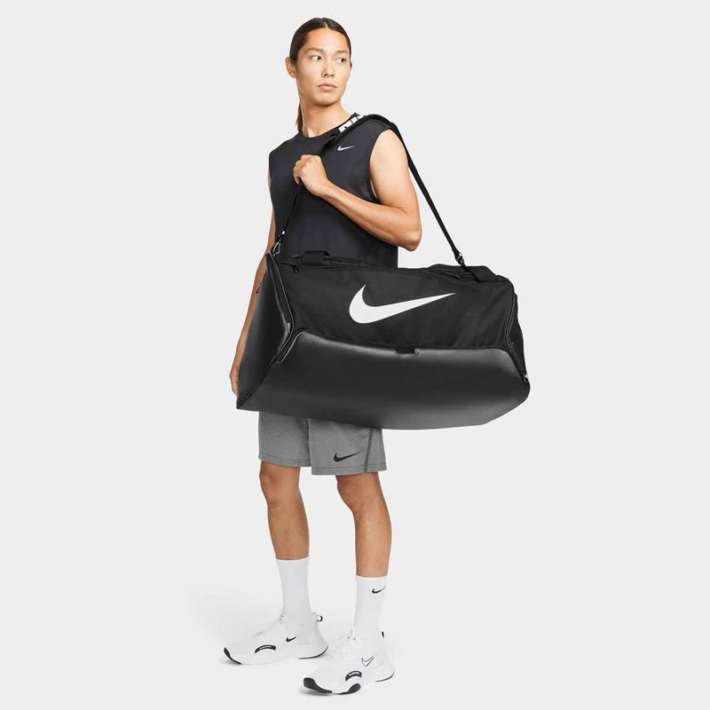 Tréninková taška Nike Brasilia 9.5 black/black/white 9