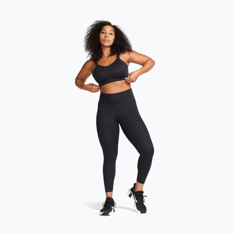 Sportovní podprsenka Nike Alpha High-Support black/black/dark smoke grey/dark smoke grey 2