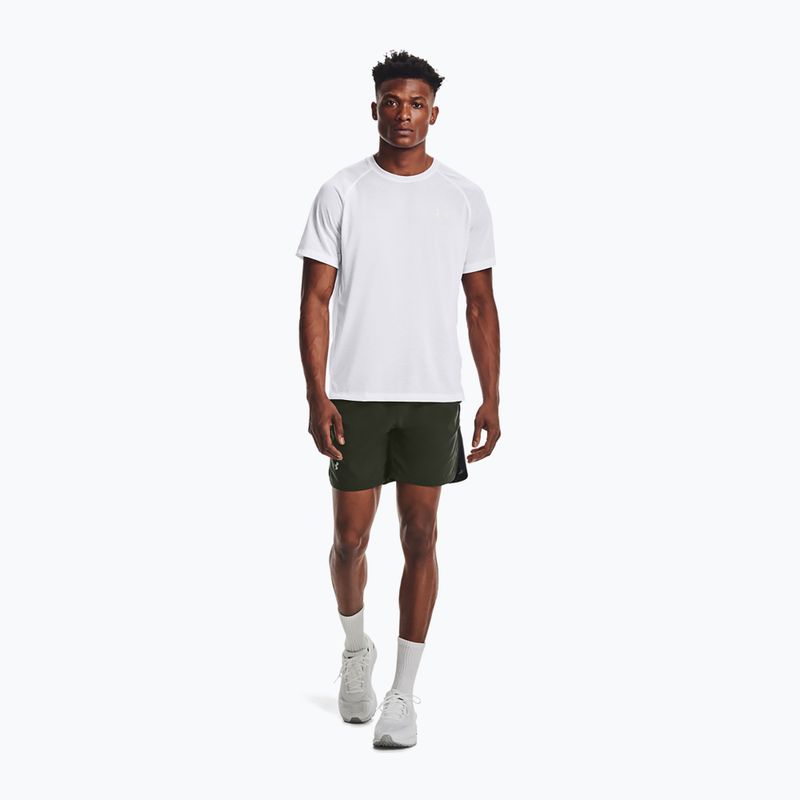 Under Armour Streaker pánské běžecké tričko bílé 1361469-100 2