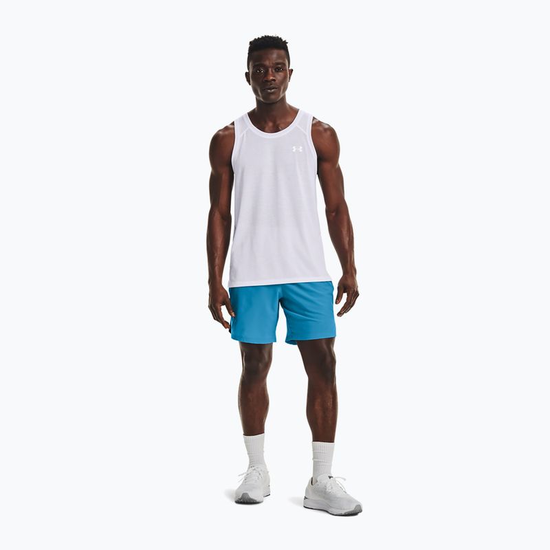 Pánské běžecké tílko Under Armour Streaker Singlet bílé 1361468-100 2