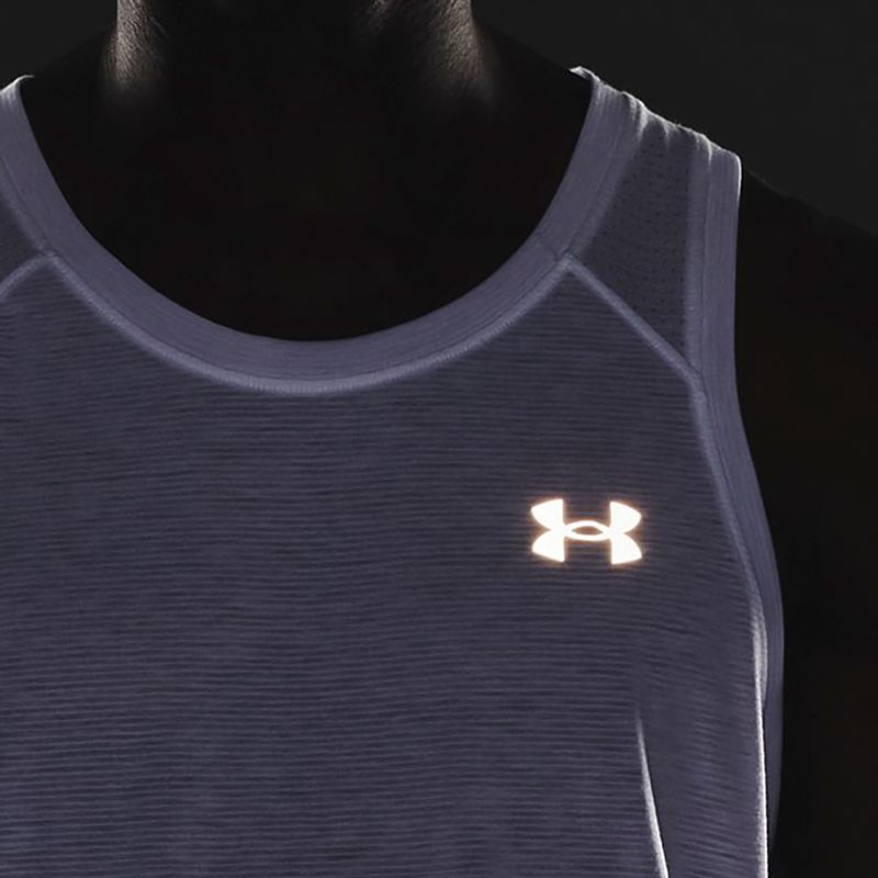 Pánské běžecké tílko Under Armour Streaker Singlet bílé 1361468-100 4