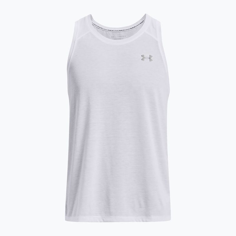 Pánské běžecké tílko Under Armour Streaker Singlet bílé 1361468-100 5