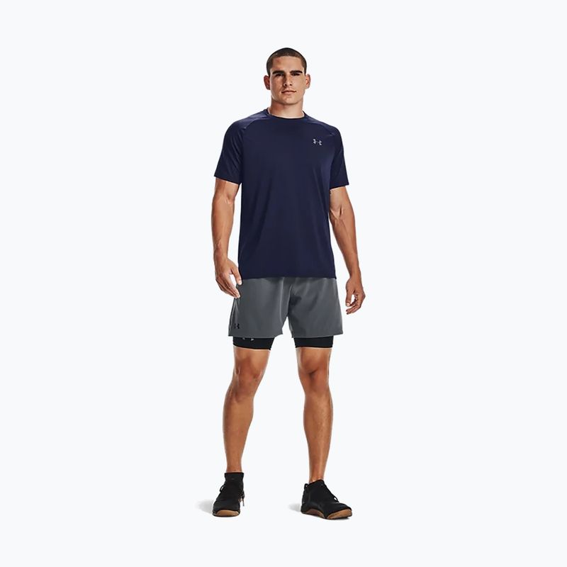 Under Armour pánské tréninkové tričko UA Tech 2.0 SS Tee Novinka tmavě modrá 1345317 2
