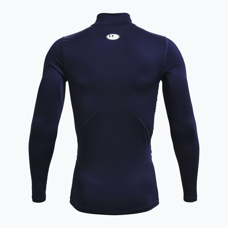 Pánské tréninkové tričko Longsleeve Under Armour Comp Mock UA Armour midnight navy/white 2