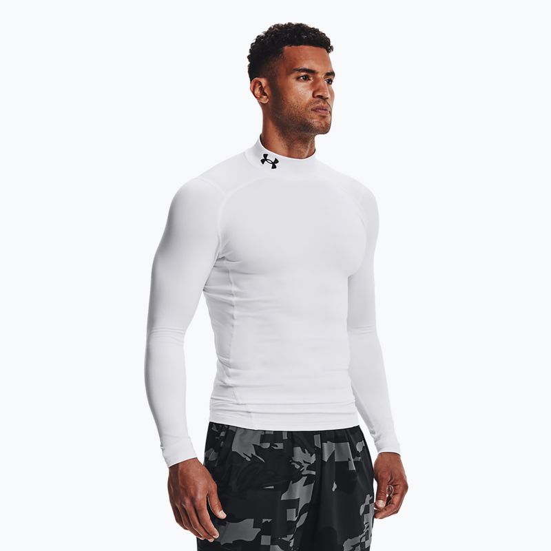 Pánské  tričko longsleeve  Under Armour Comp Mock UA Armour white/black