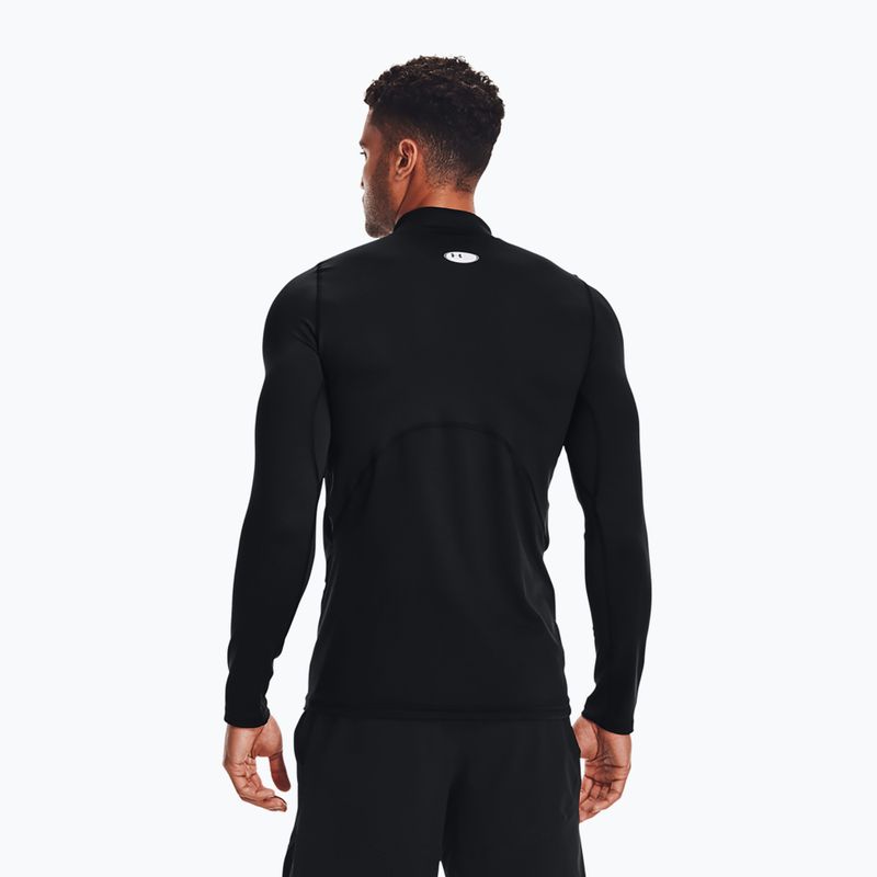 Pánské tričko longsleeve Under Armour Comp Mock UA Armour black/white 3