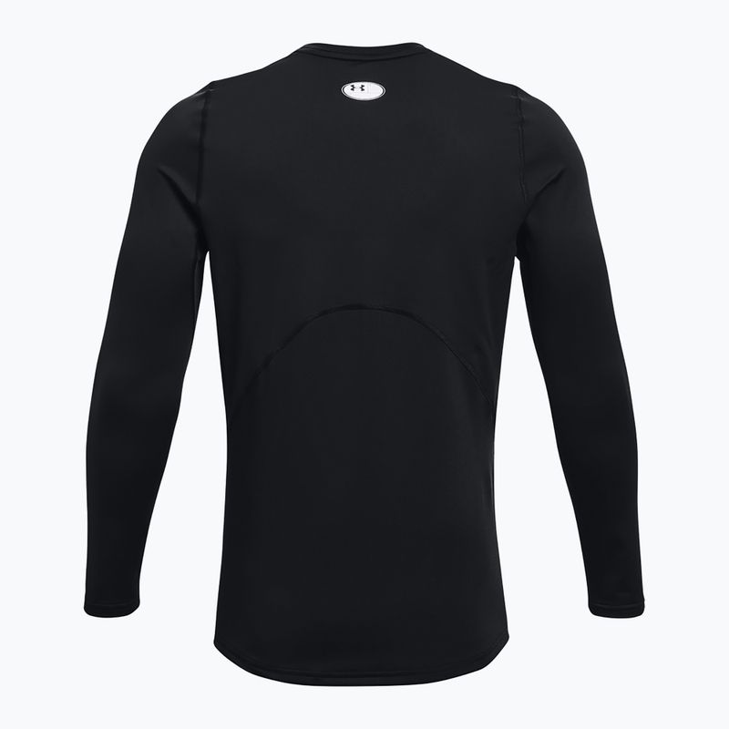 Pánské tréninkové tričko Longsleeve Under Armour CG Armour Fitted Crew black/white 2